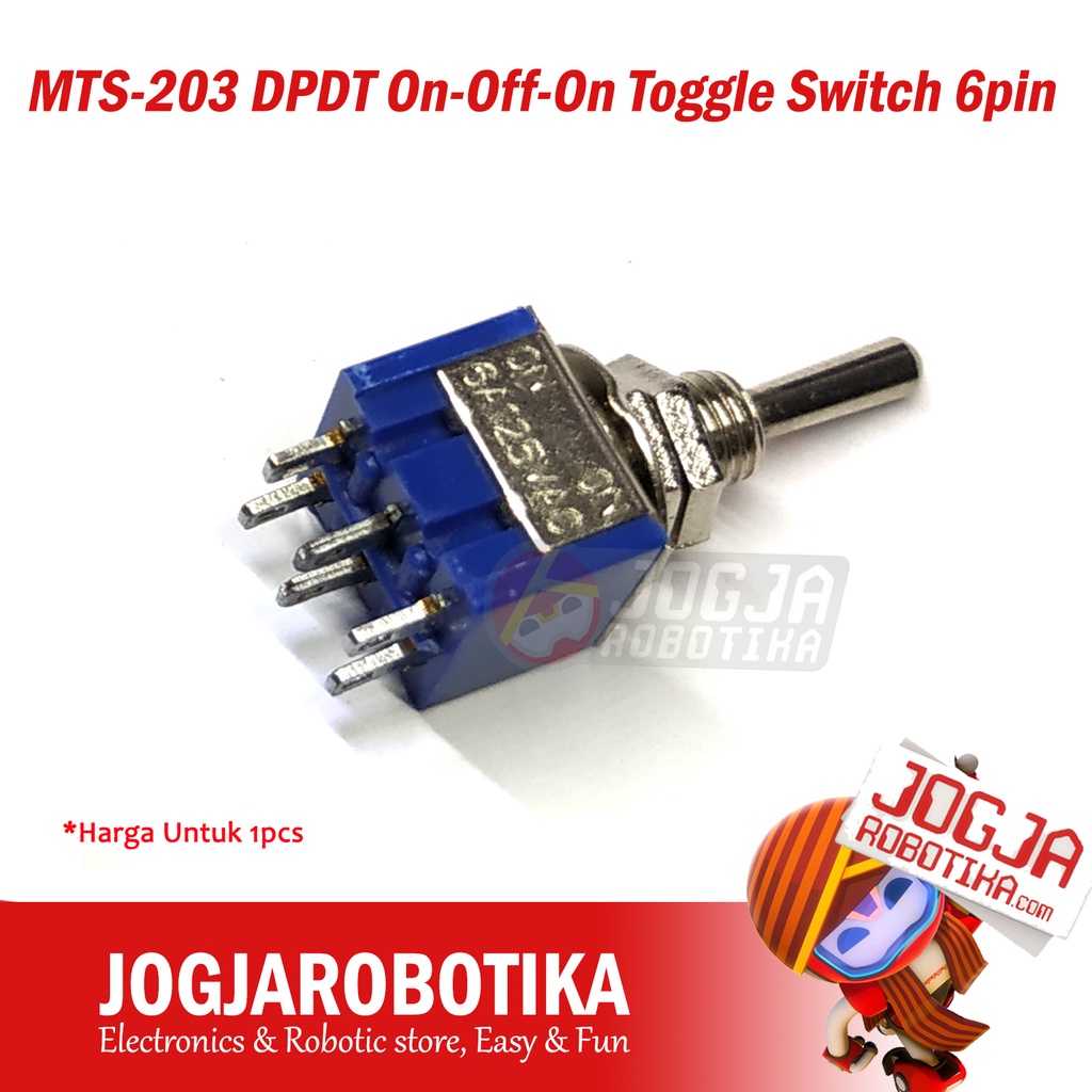Jual MTS-203 DPDT On-Off-On Toggle Switch 6pin | Shopee Indonesia