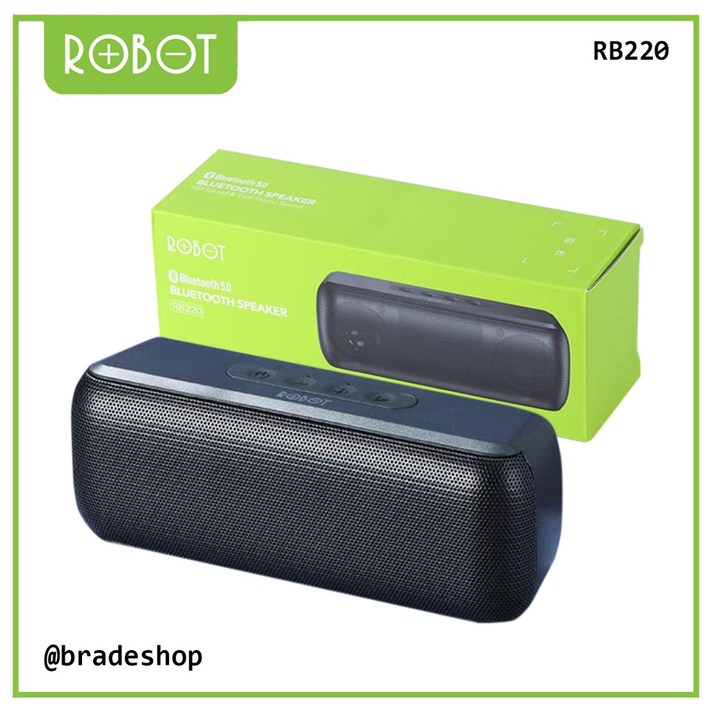 Jual Speaker Bluetooth Robot RB220 RB210 1200 Mah Black | Shopee Indonesia