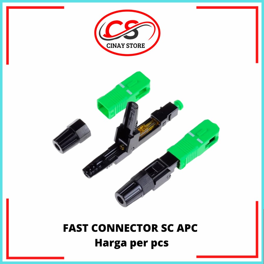 Jual Fast Connector SC/APC Konektor FO Fiber Optic SC APC | Shopee ...
