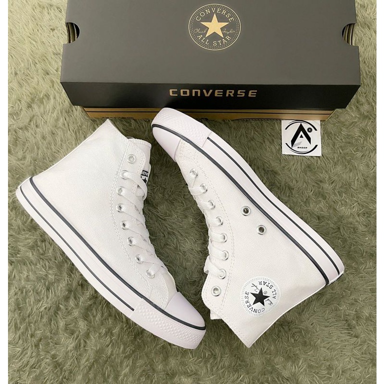 Jual TERBARU!!!SEPATU GROSIR SNEAKER HI /BOOT WHITE FREE BOX | Shopee
