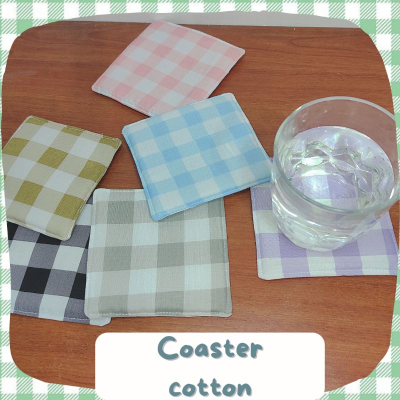 Jual Coaster Cotton Aesthetic Tatakan Gelas Murah Tatakan Gelas Aesthetic Tatakan Gelas 6960