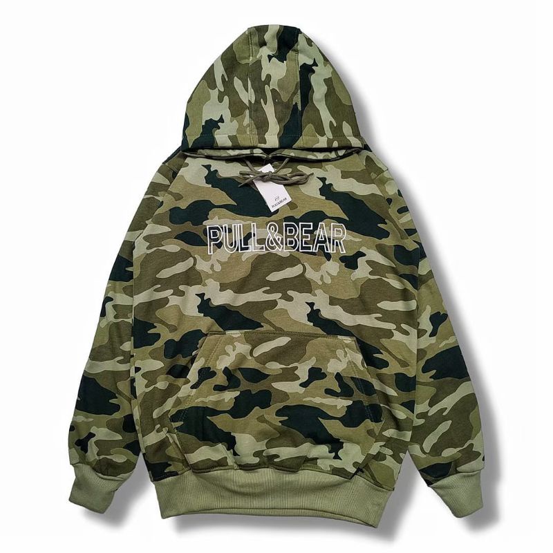 Jual Sweater PULL BEAR CAMO HIJAU EMBROID Hodie PULL BEAR ARMY PREMIUM JAKET PNB ARMY Shopee Indonesia