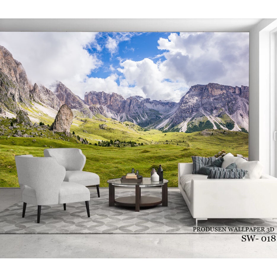 Jual Cetak Wallpaper Custom 3d Pemandangan Padang Rumput, Walpaper ...