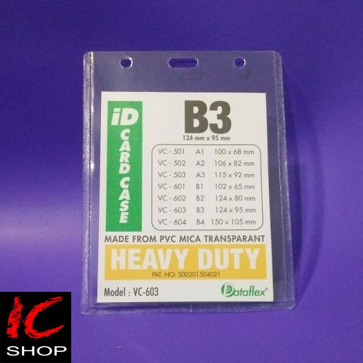 Jual Card Case B3 / Glue Card / Name Tag Tebal / Plastik Tempat ID Card ...