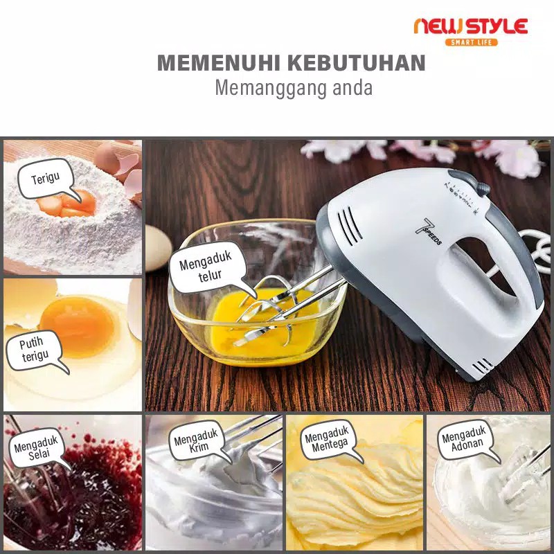 Jual Hand Mixer Kue Pengaduk Ganda Scarlett He 133 Pengocok Pengaduk