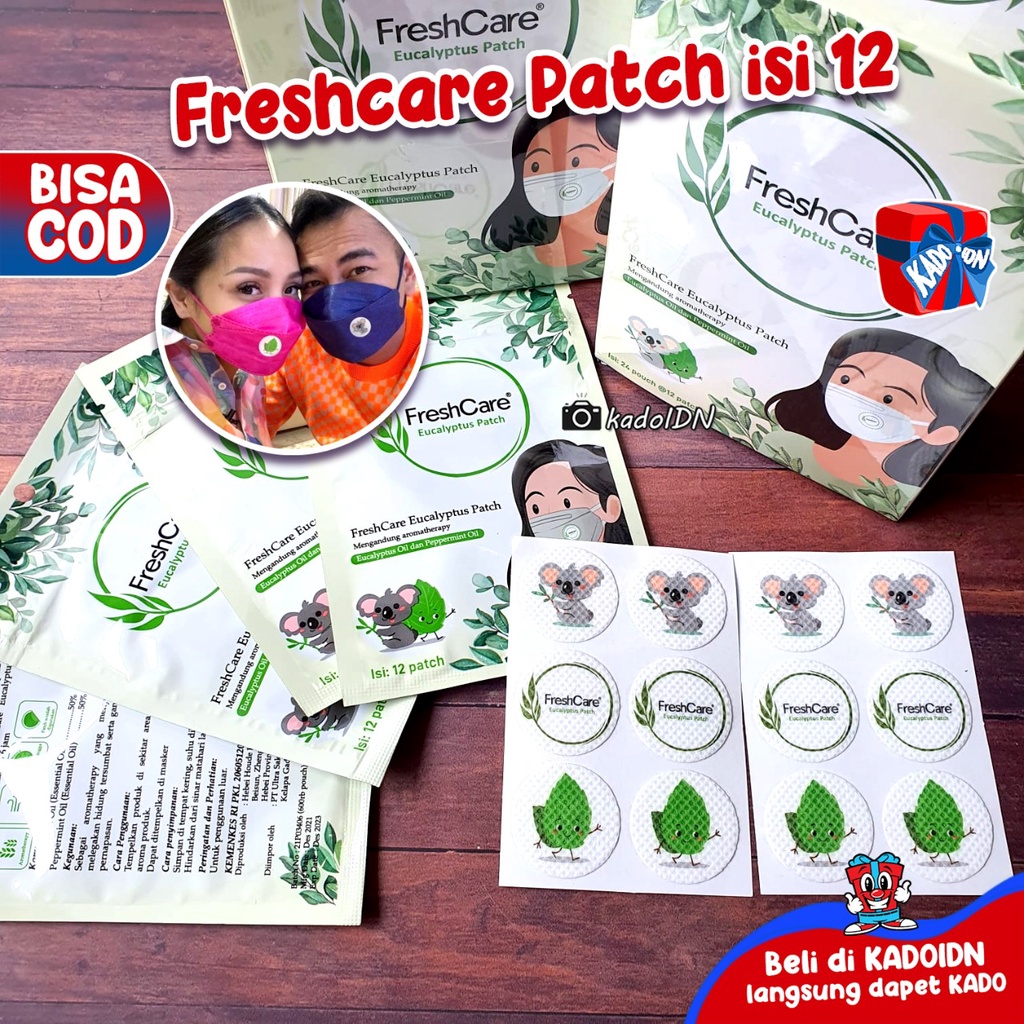 Jual Freshcare Pact Eucalyptus / Stiker Masker Aroma Isi 12 Patch ...