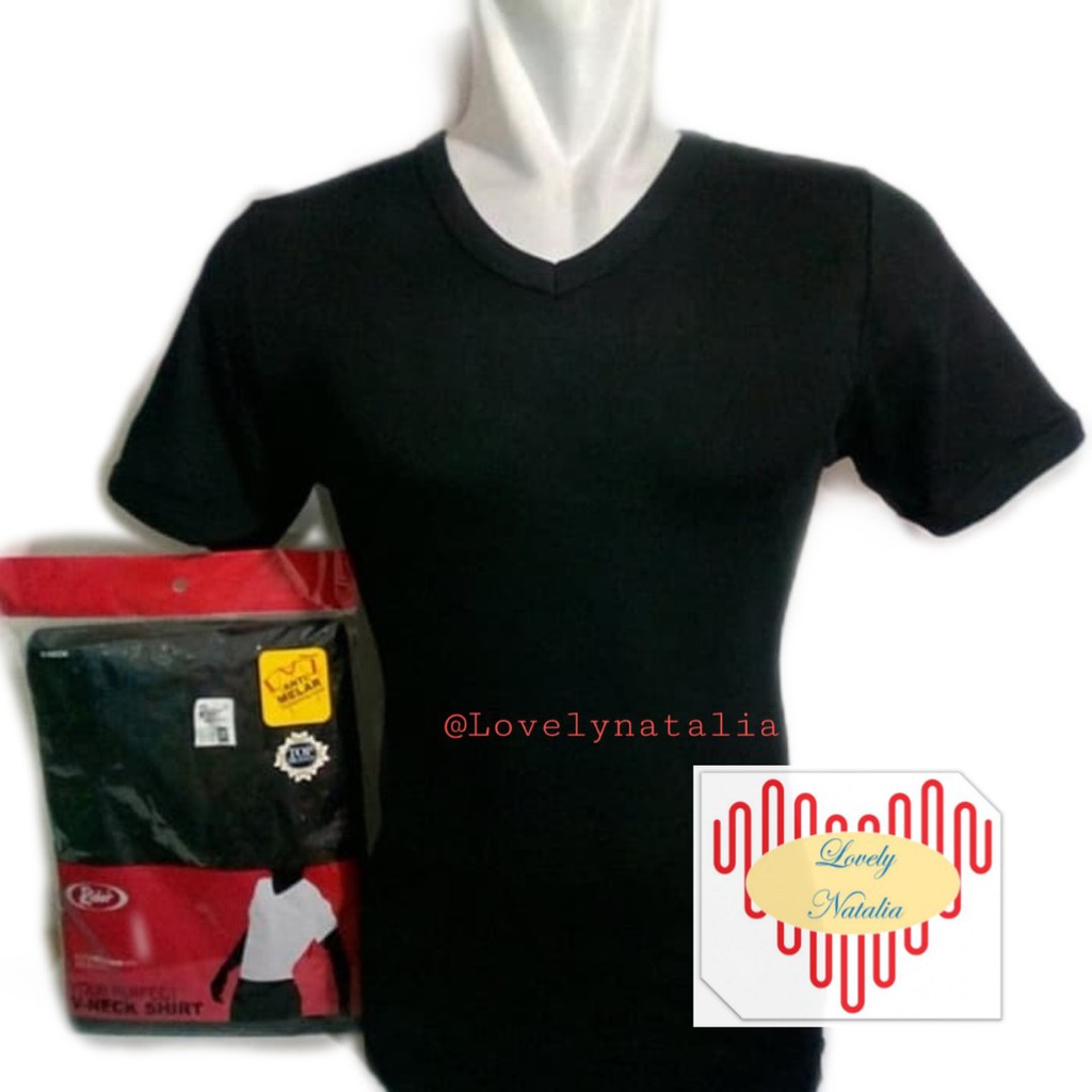 Jual Kaos Dalam Pria V neck hitam Rider | Shopee Indonesia