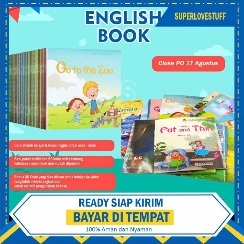 Jual Buku Cerita Anak Bahasa Inggris 60 dongeng | Shopee Indonesia