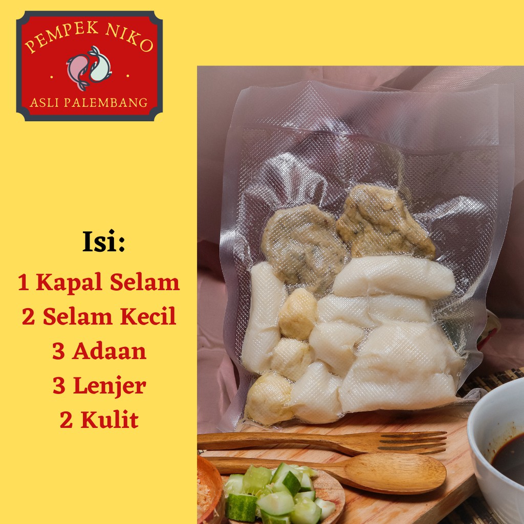 Jual Pempek Paket Frozen Single Cuko Pempek Niko Khas Palembang