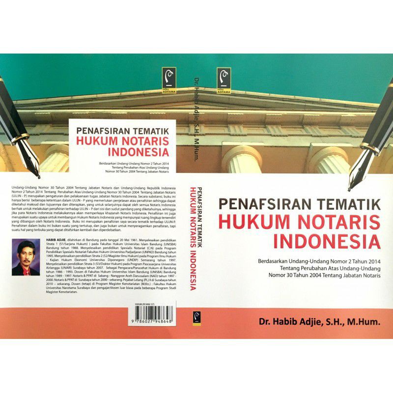 Jual Buku Penapsiran Tematik Hukum Notaris Indonesia | Shopee Indonesia