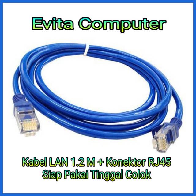 Jual Kabel Lan M Plus Konnektor Rj Siap Pakai Shopee Indonesia