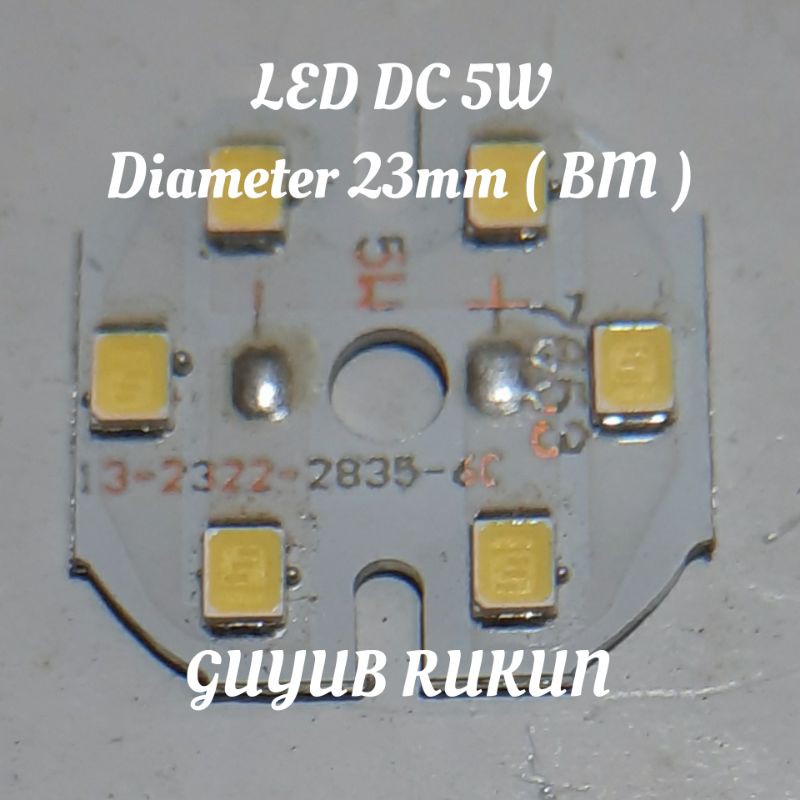 Jual PCB LED DC 5Watt Diameter 22mm ( BM ) | Shopee Indonesia