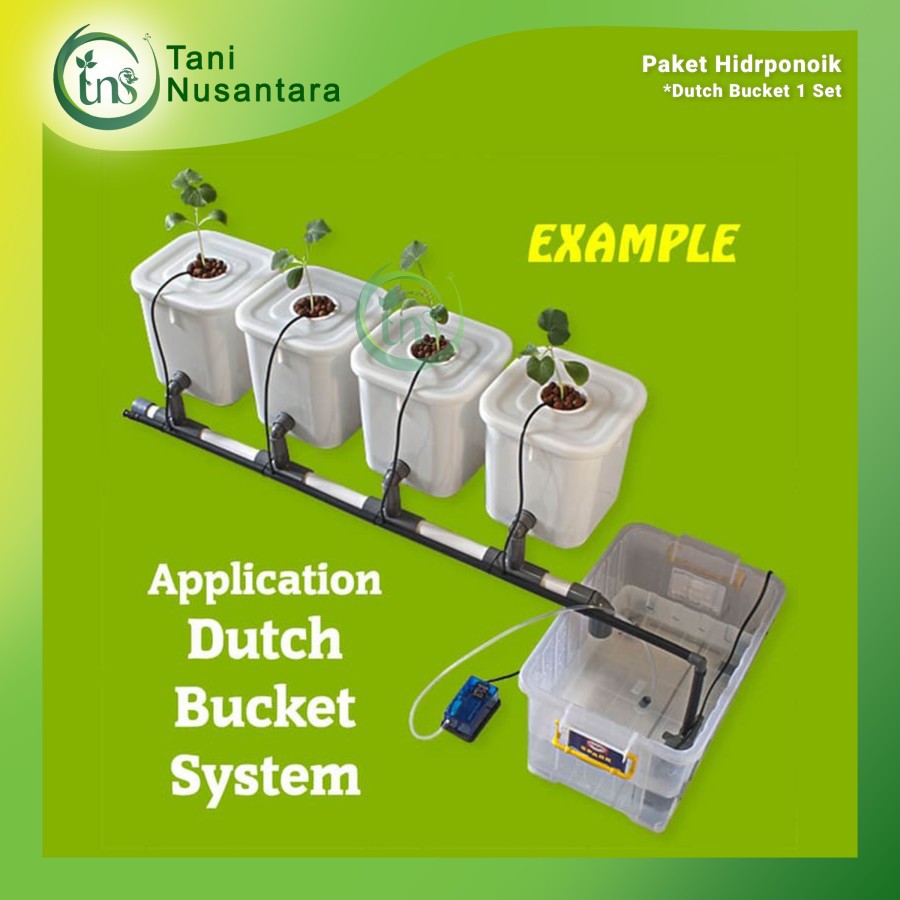 Jual Paket Hidroponik Dutch Bucket 1 Set Harga per 4 Titik | Shopee