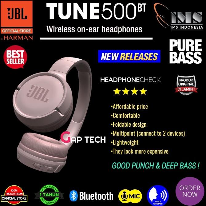 Jual Promo Jbl T500Bt / T 500 Bt / Tune 500Bt (Successor T450Bt / T 450 ...