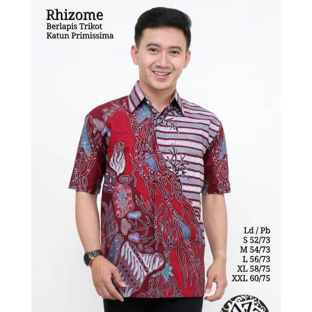 Jual KODE Z018 / KEMEJA BATIK PRIA / HEM BATIK PRIA / BAJU BATIK PRIA ...