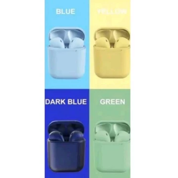 Headset Bluetooth 5.0 Wireless I12 Macaron Tws