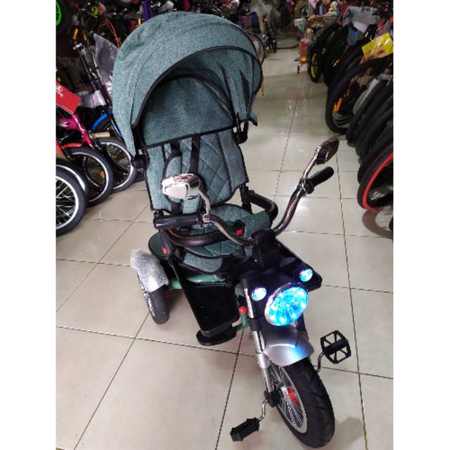 Jual Sepeda Stroller Pacific Motor New Ban Karet Musik Lampu Ori ...
