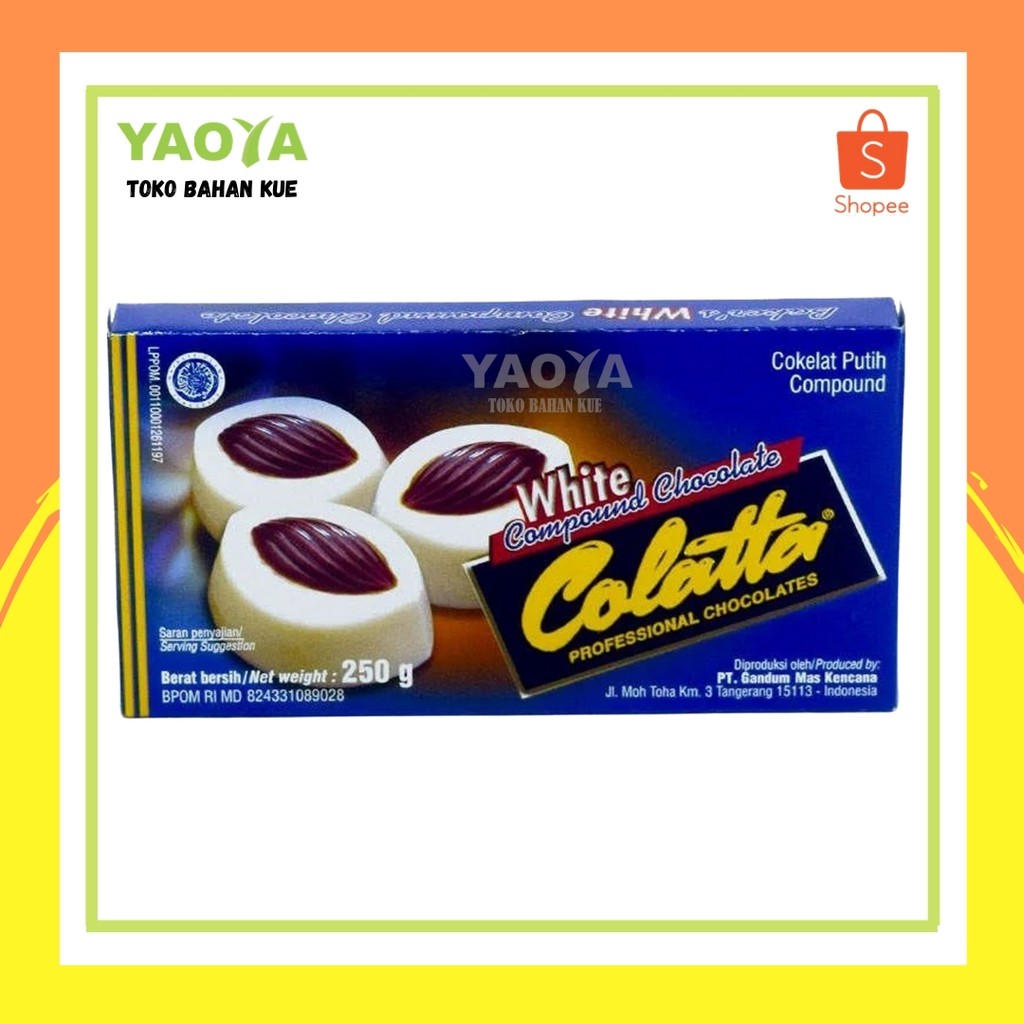 Jual COLATTA COMPOUND 250g WHITE | Shopee Indonesia