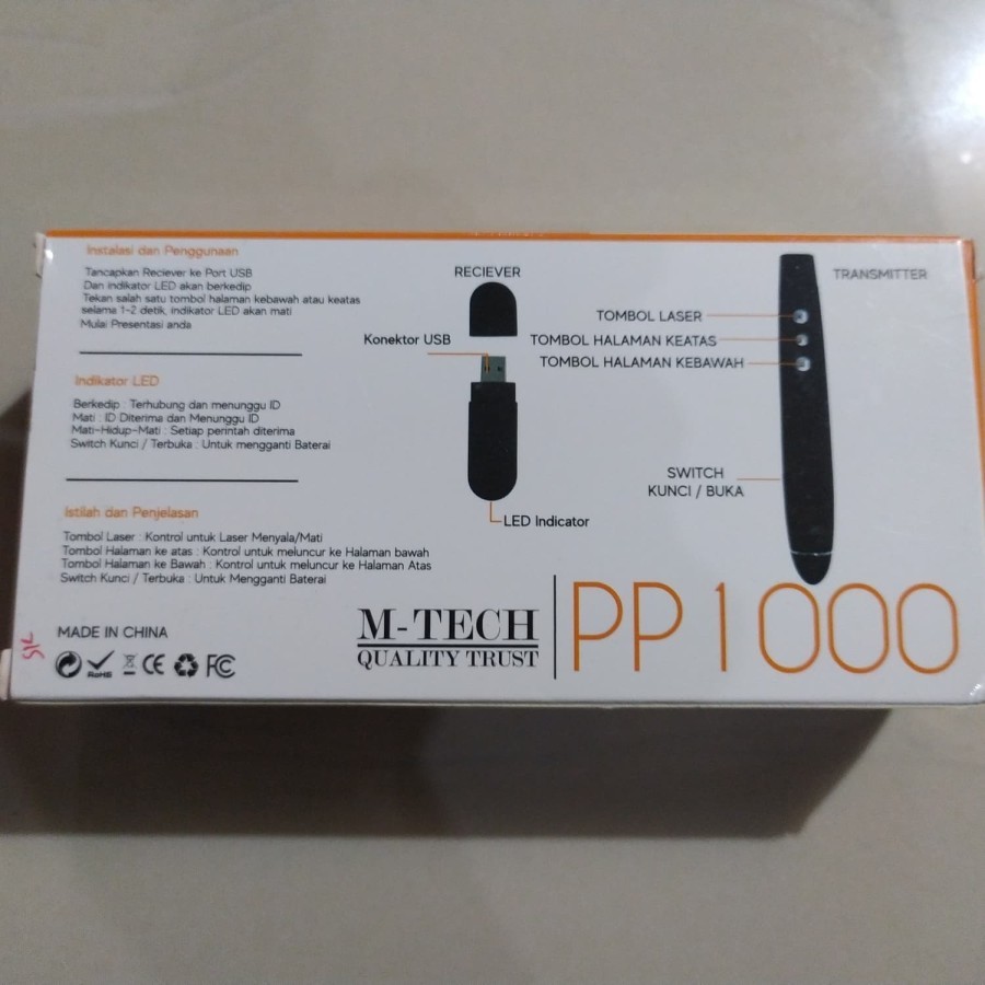 Jual M-Tech Wireless Red Laser Pointer Presenter Presentasi Remote GRC ...