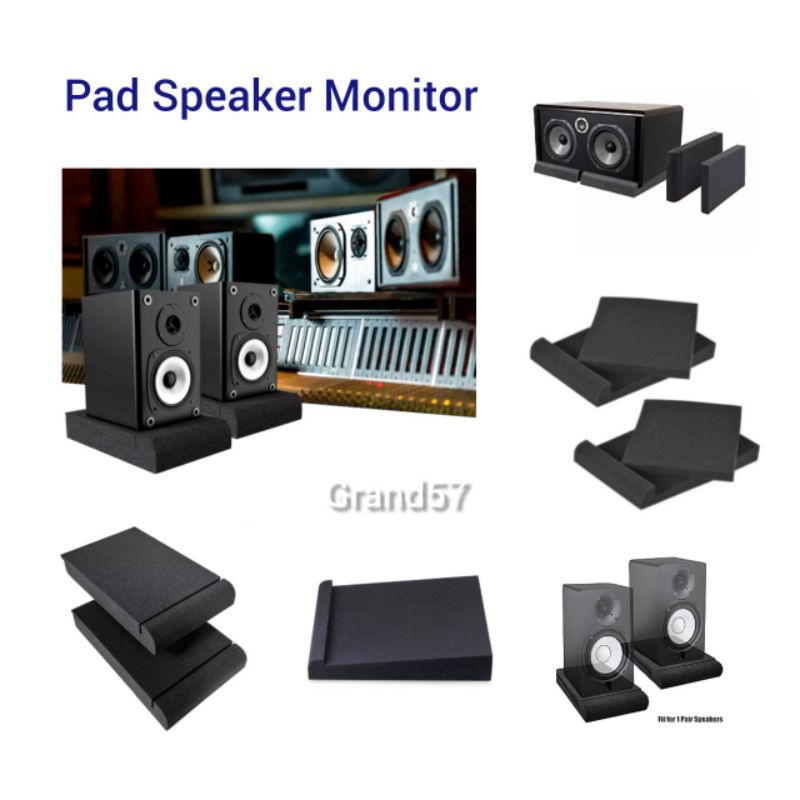 Jual Pad busa foam alas speaker monitor studio isolasi pads bantalan ...