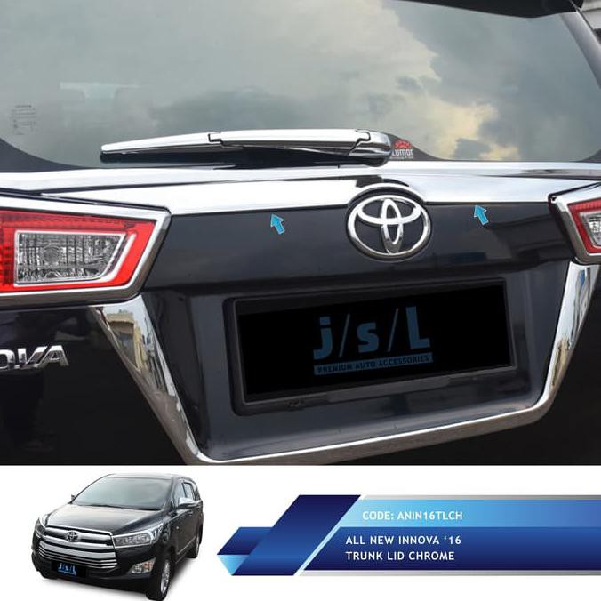 Jual Jual Aksesoris Mobil Trunk Lid Chrome Jsl List Bagasi Belakang All New Innova Shopee