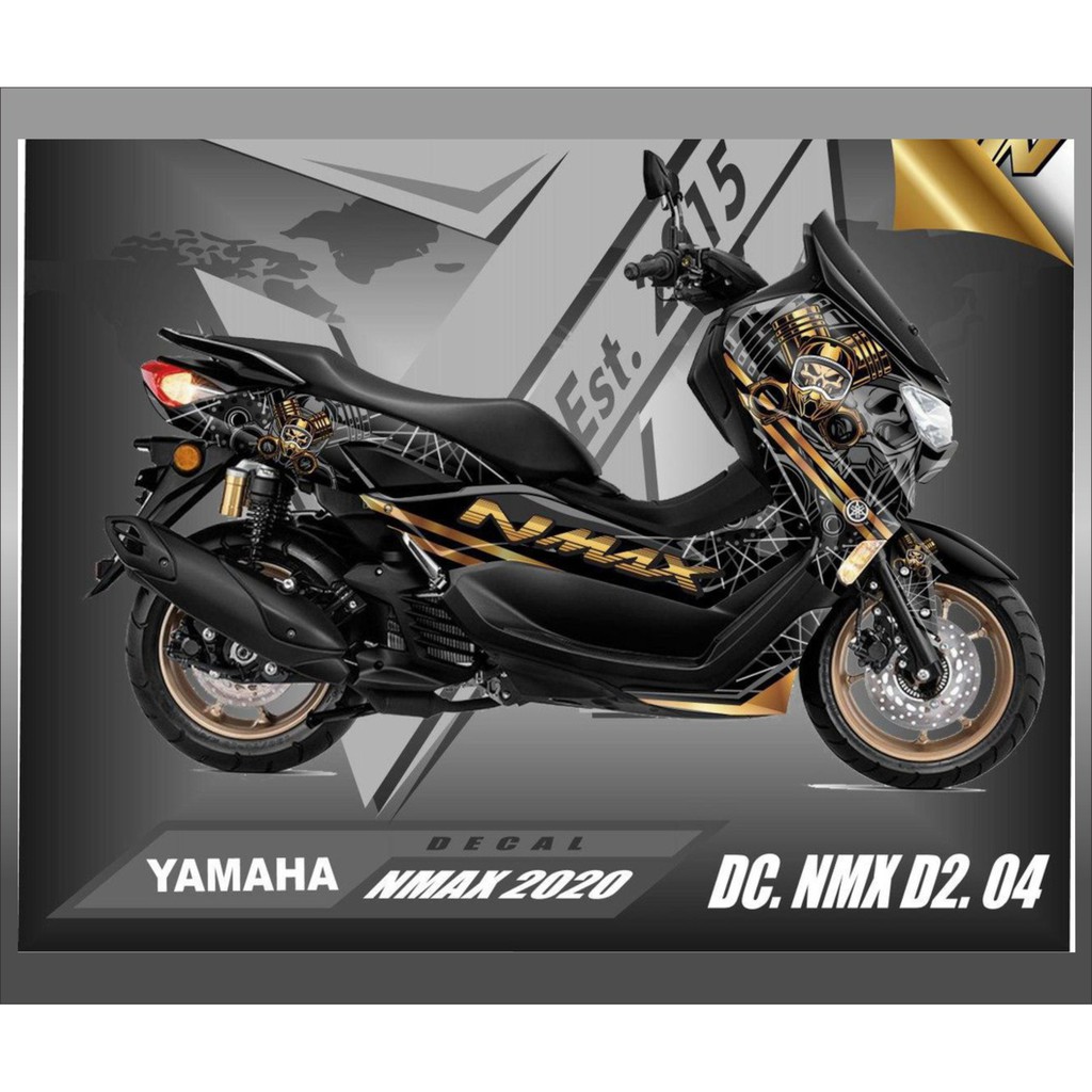 Jual decal sticker yamaha nmax 2020 skull engine | Shopee Indonesia