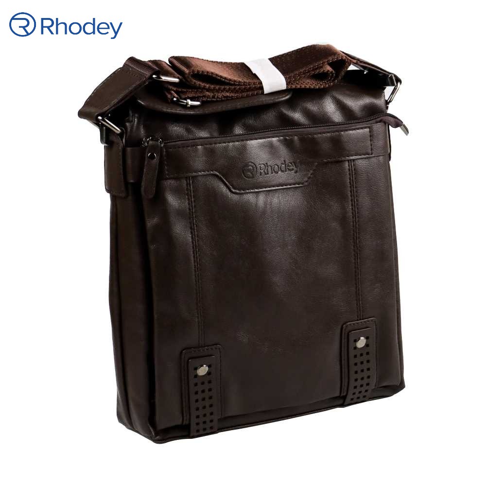 Rhodey Tas Selempang Messenger Crossbody Bag Pria dengan Dompet - 15036 -  Coffee 