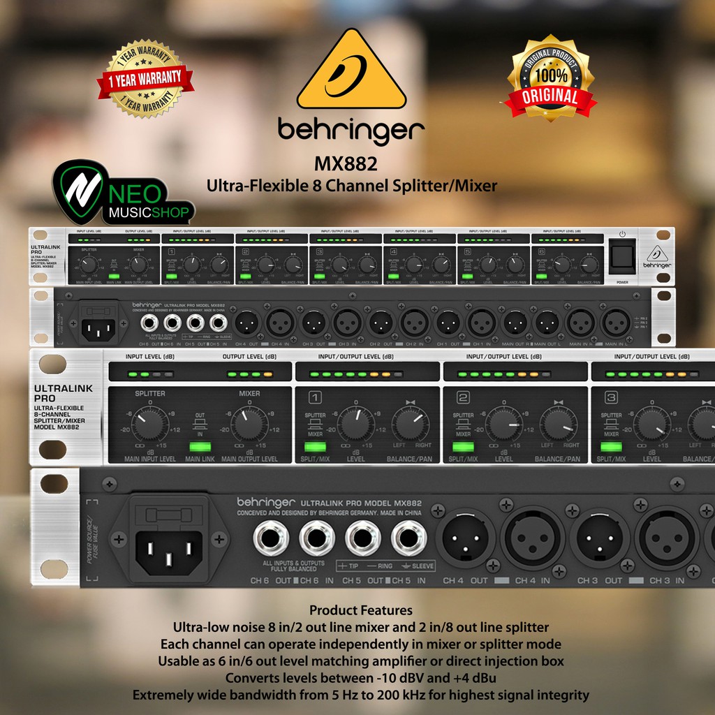 Behringer Zmx8210 V2 Behringer MX882 V2 8-Channel Splitter