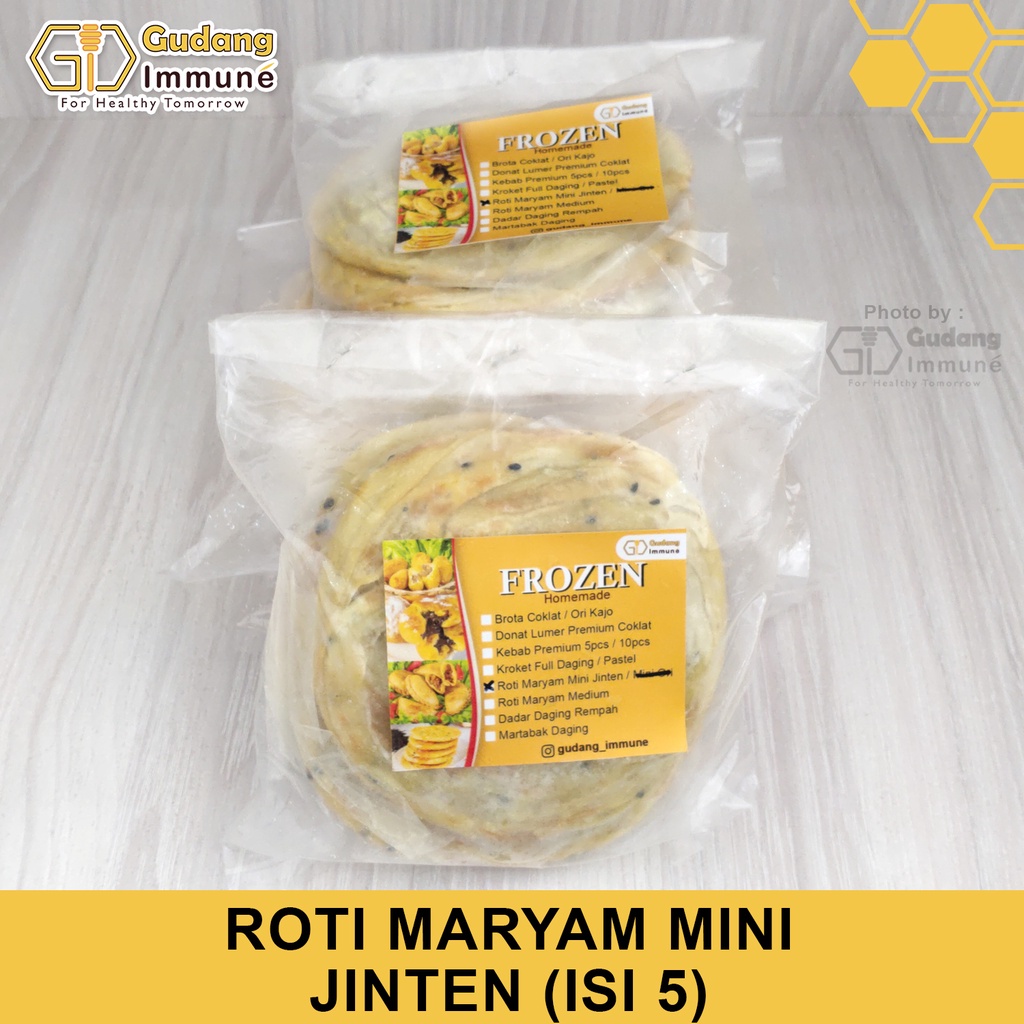 Jual Roti Maryam Roti Canai Medium Mini Jinten Frozen Isi 5 Gudang Immune Shopee Indonesia 5617