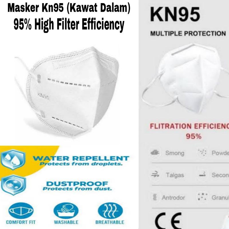 Jual (10 Pcs) Masker Kn95 Face Mask Masker Putih KN95 Disposable ...