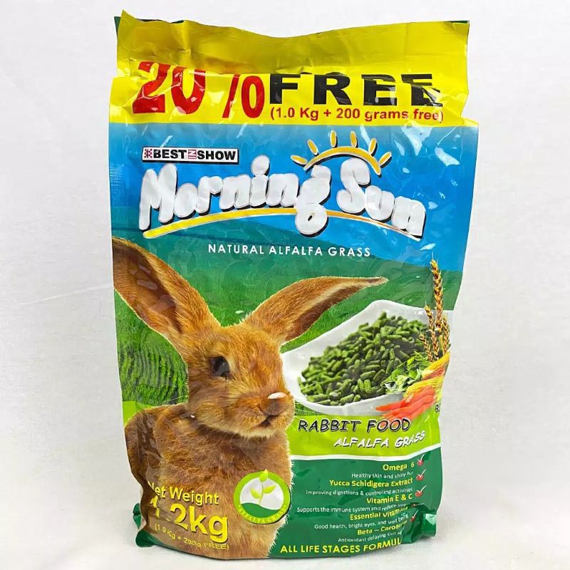 Jual MORNING SUN RABBIT ALFAFA GRASS 1KG KEMASAN FRESHPACK | Shopee ...