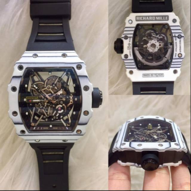 JAM TANGAN PRIA RM 35 02 RAFA BODY CARBON SWISS ETA PREMIUM AAA