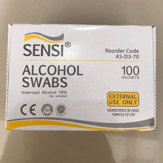 Jual Sensi Alkohol Swabs BOX Shopee Indonesia