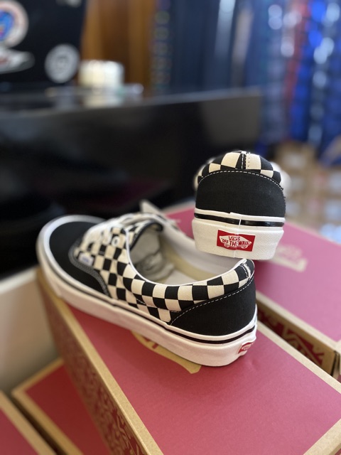 Jual Vans era 95 DX anaheim factory black checkerboard white