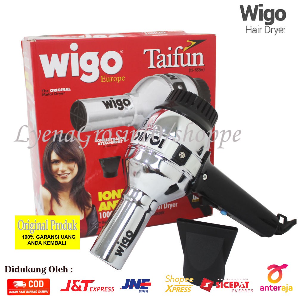 Jual HAIR DRYER WIGO TAIFUN EUROPE 1000 WATT HOT AND COOL MADE IN