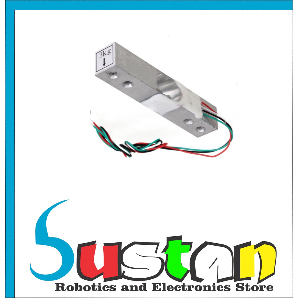 Jual Weight Sensor, Load Cell, Strain Gauge 3KG diameter 80mm x 12mm ...