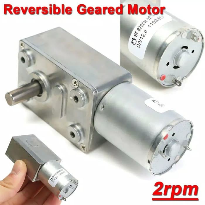 Jual motor dc gearbox gear box 12V 2rpm 2 rpm Shopee Indonesia