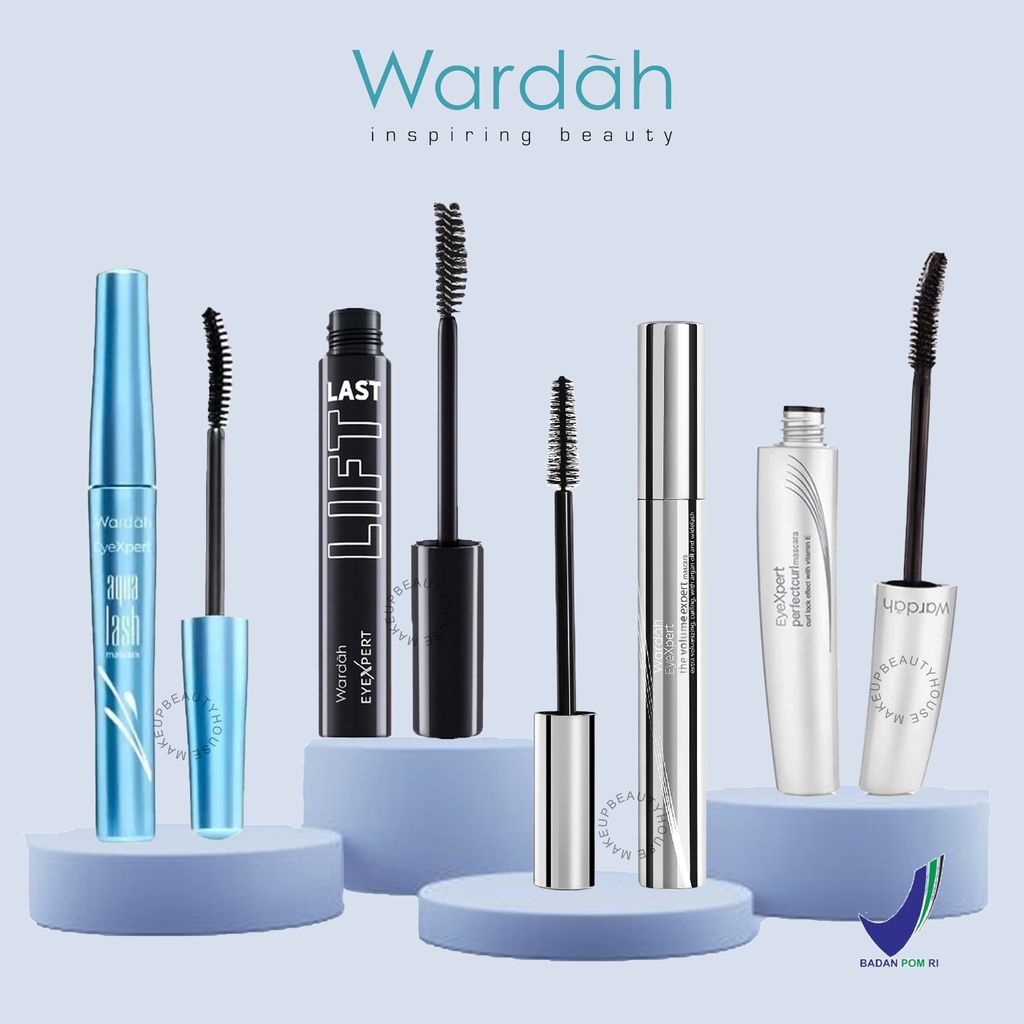 Jual WARDAH EyeXpert The Volume Expert / Aqua Lash / Perfect Curl Mascara / Liftlast Waterproof