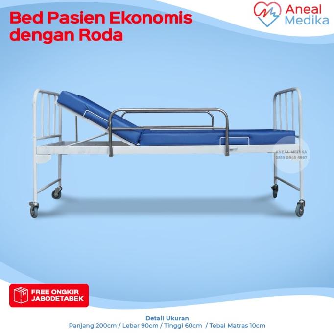 Jual Bed Pasien Ekonomis Dengan Roda - Ranjang Pasien Rumah Sakit ...