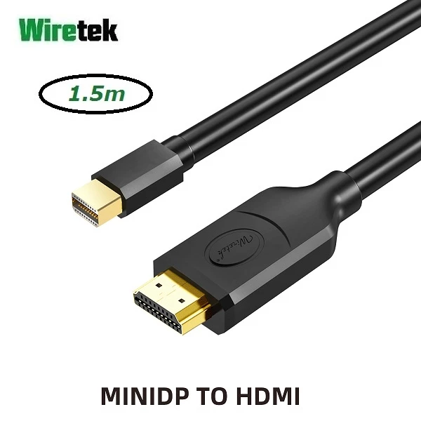 Kabel Mini DisplayPort to HDMI Active 4K 1.5 meter WIRETEK