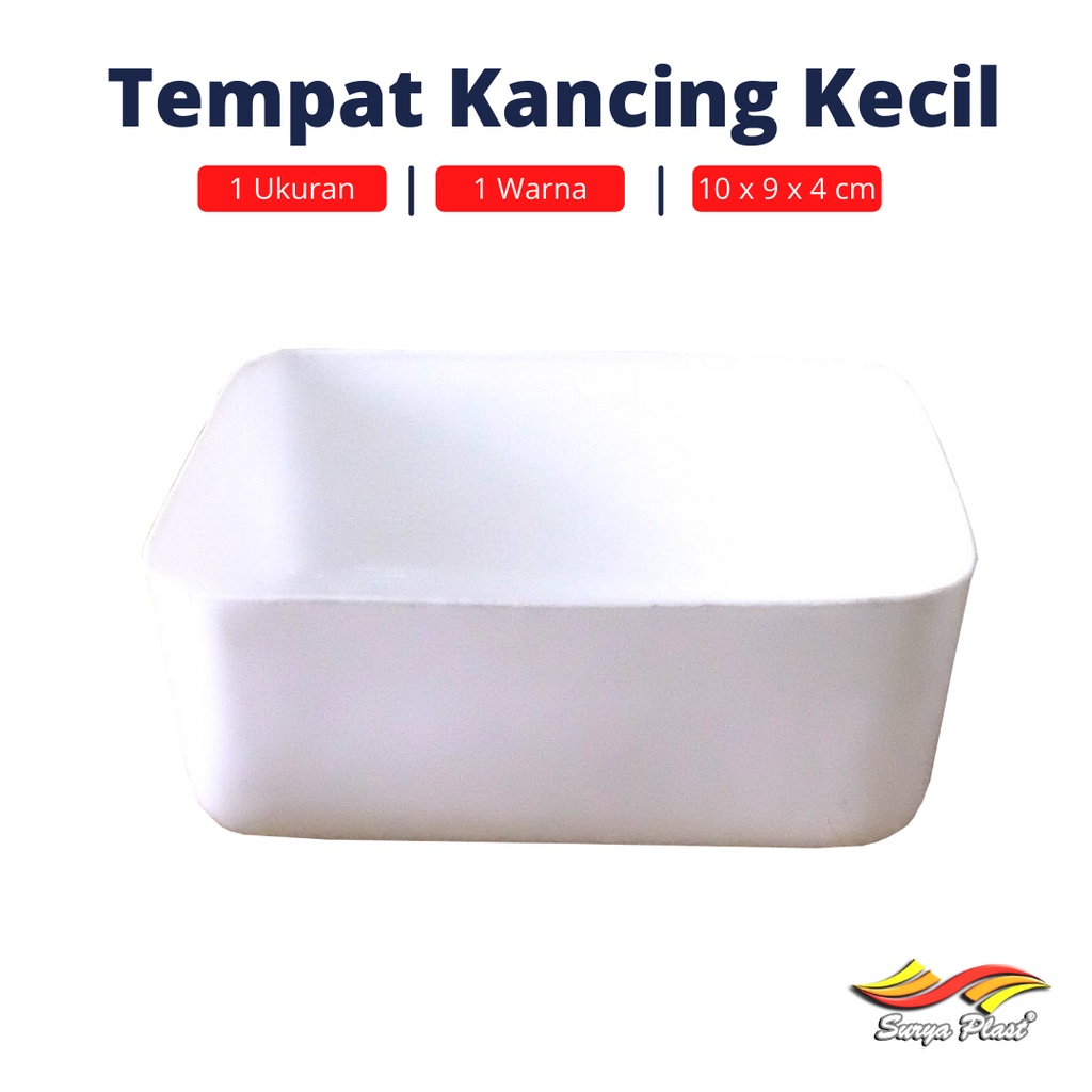 Jual Surya Plast Tempat Kancing Kecil “A” Putih aksesoris | Tempat Baut ...