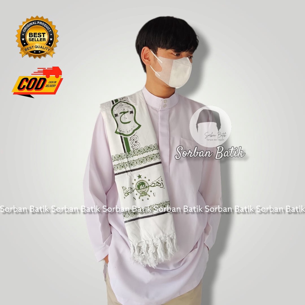 Jual SORBAN AR RIDA SORBAN TEROMPAH LOGO MAJELIS RASUL SORBAN PANJANG ...