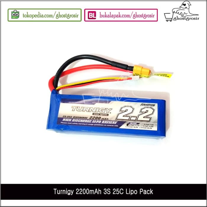 Jual Turnigy 2200mAh 3S 25C Lipo Pack | Shopee Indonesia