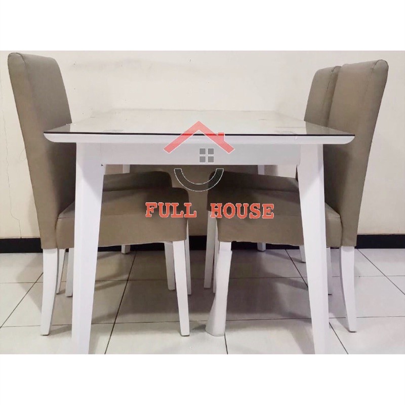 Jual Meja Makan Kayu Elif Dengan 4 Kursi Bagus Murah Meriah | Shopee ...