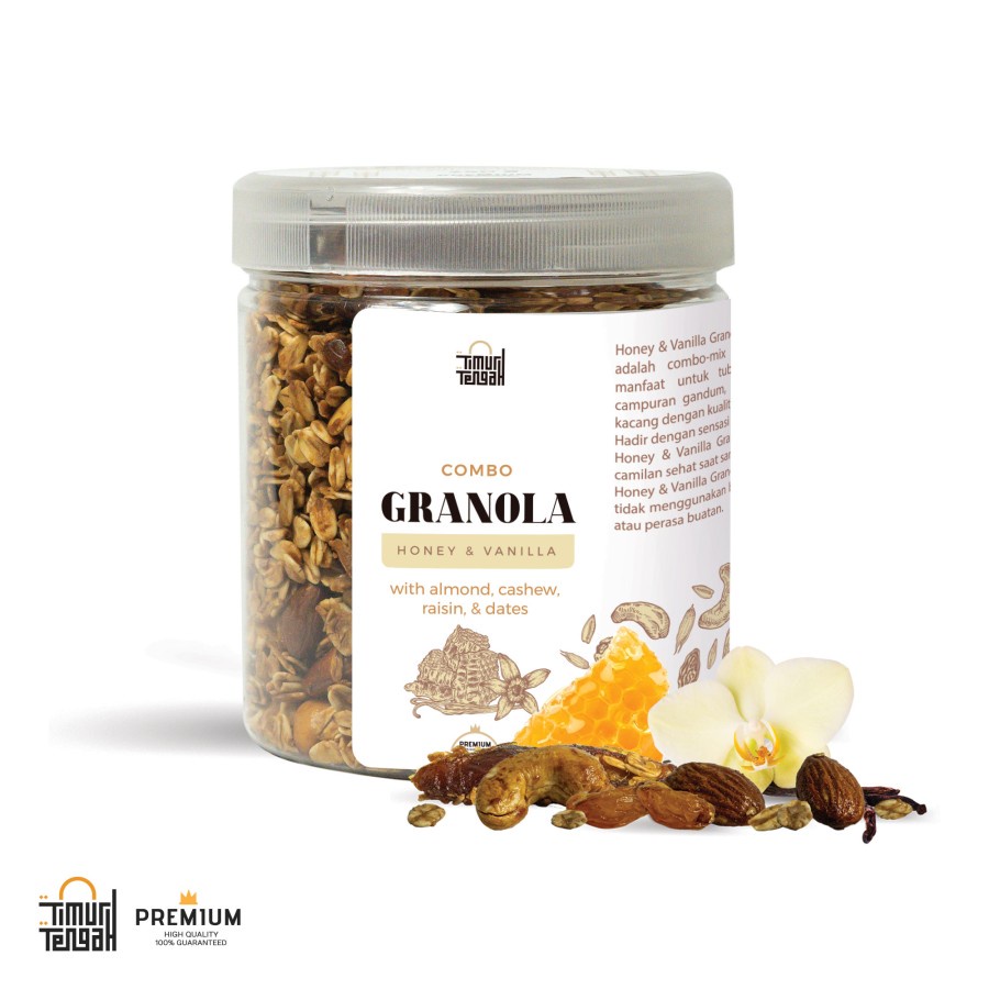 Jual Timur Tengah Granola Vanilla Honey 250gr Sereal Makanan Sehat Shopee Indonesia 