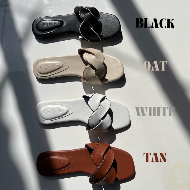 Jual REINEE Rhea Sandals | Sandal Flats Wanita | Shopee Indonesia