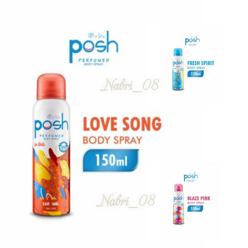 Jual Posh Perfumed Body Spray 150ml | Shopee Indonesia