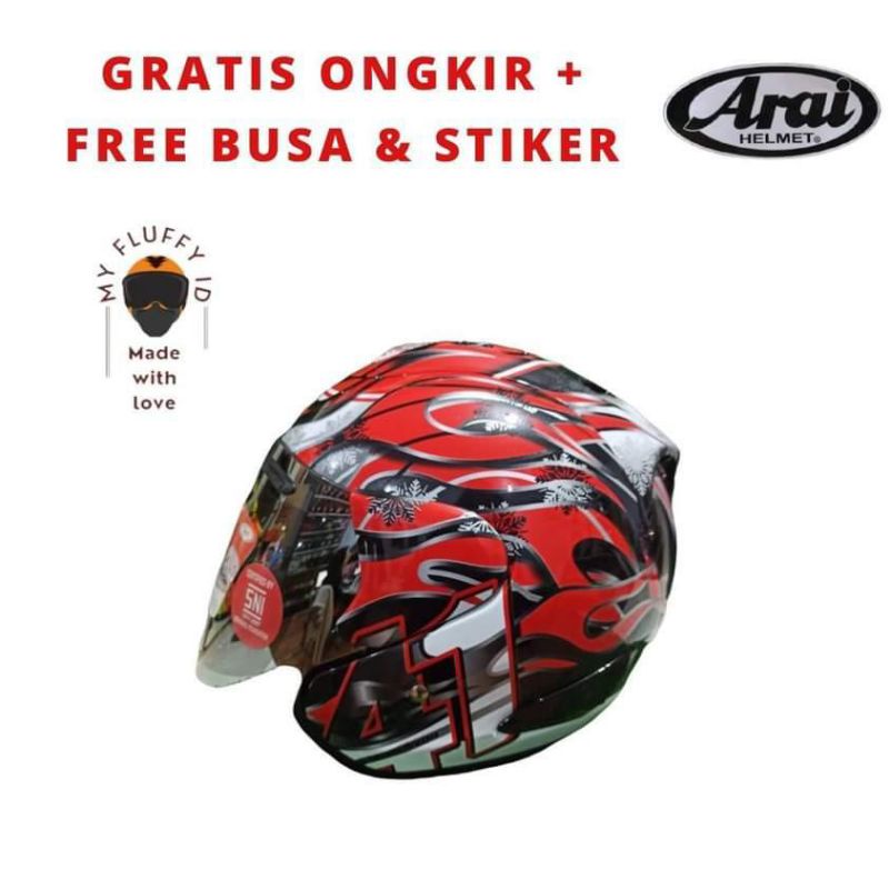 Jual HELM SCOTT MOTIF HAGA / COPY ARAI Shopee Indonesia