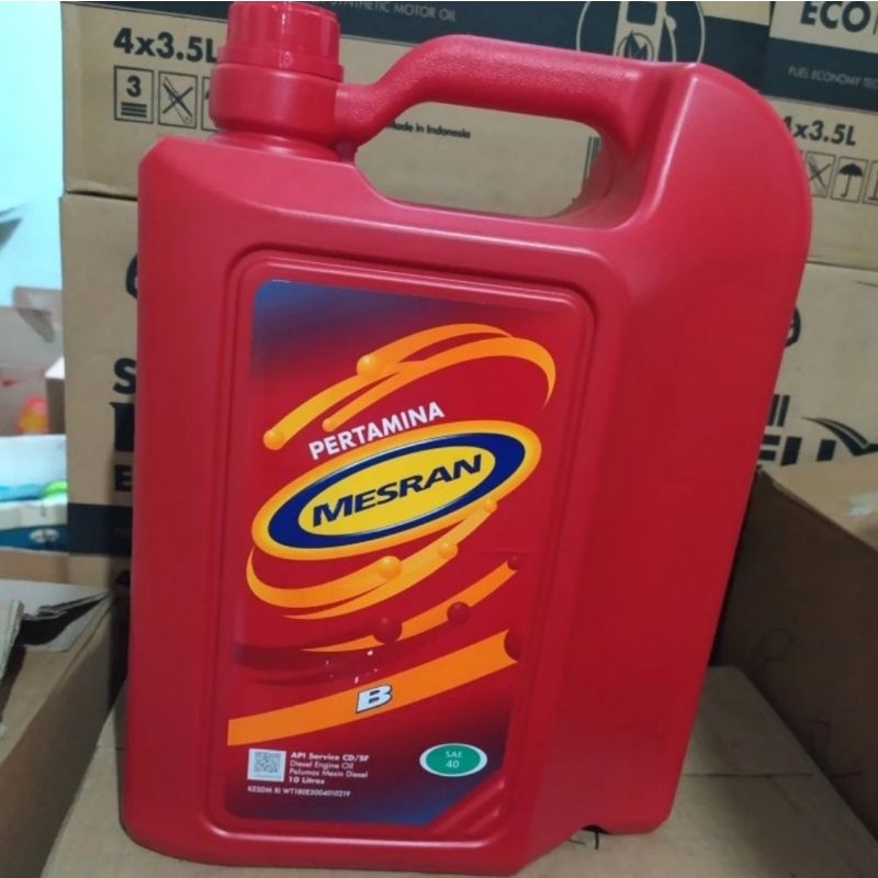 Jual OLI PERTAMINA MESRAN B40 GALON 10LITER | Shopee Indonesia