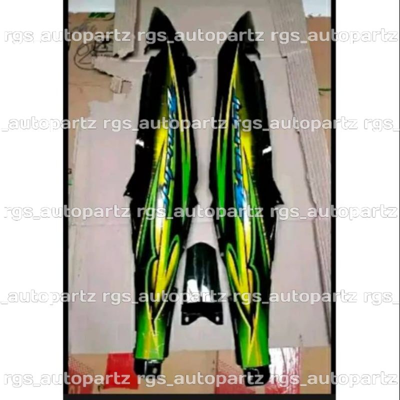 Jual BODY JUPITER Z BURHAN COVER BOX SAMPING SET STRIPING JUPITER Z